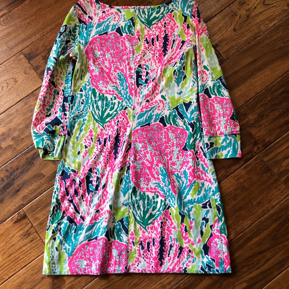 Lilly Pulitzer Marlowe Pima Cotton Tshirt Dress XXS 97181 Let’s Cha Cha